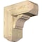 Ekena Millwork Merced Craftsman Rough Sawn Bracket w/ Offset Brace, Douglas Fir, 8"W x 18"D x 18"H BKT0806X18X18MRC04RDF - alternate 1